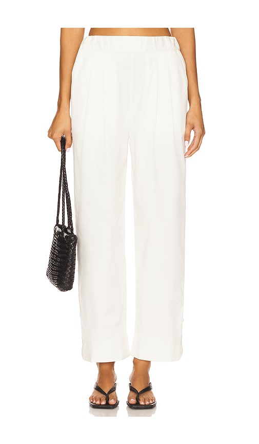 Bevza Cuff Trousers In White