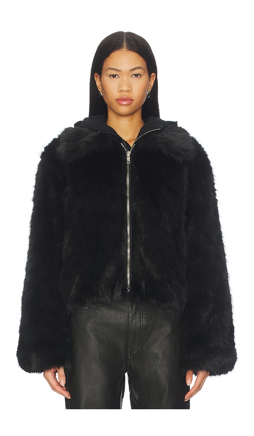 By.dyln Kallie Faux Fur Jacket In Black