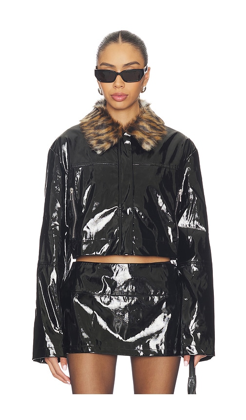 By.dyln Lenni Cropped Jacket In Black