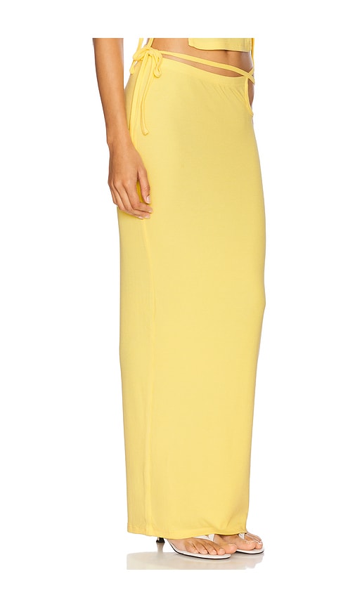 Shop By.dyln X Revolve Calyssa Maxi Skirt In 黄油色