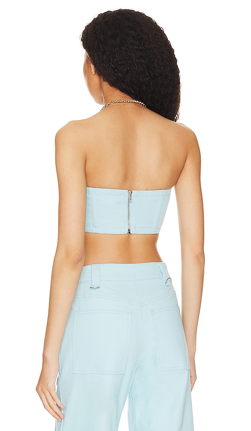  By.dyln Crop-top Cooper In Baby Blue. Größe L. Also In Xl. 