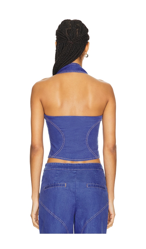 By.dyln Bikini-oberteil Mit Bustier Ramona In Denim-dark. Größe Xs. Also In S. 