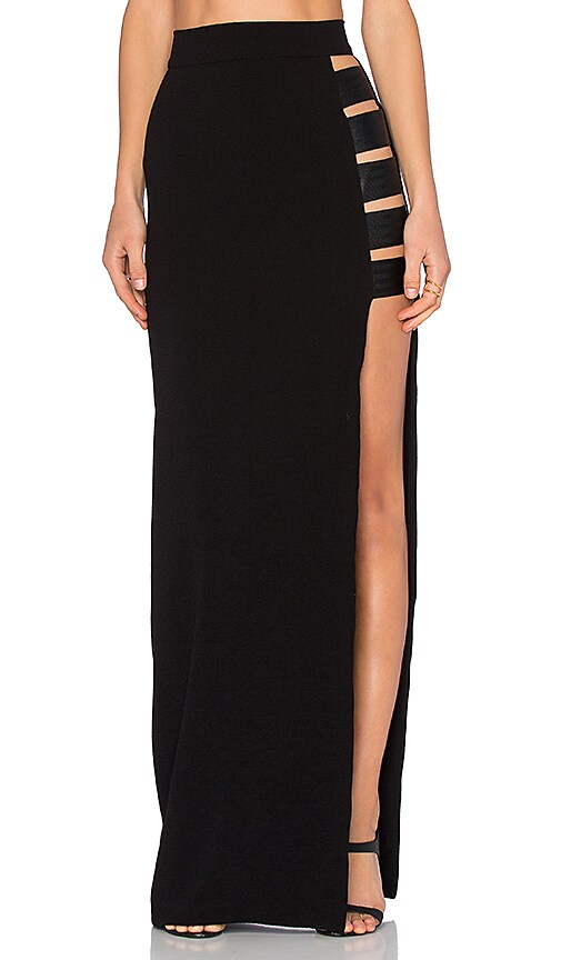 Long Line Strap Maxi Skirt