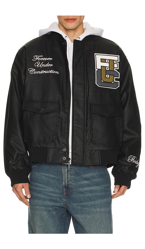 Babylon Forever Leather Jacket In Black