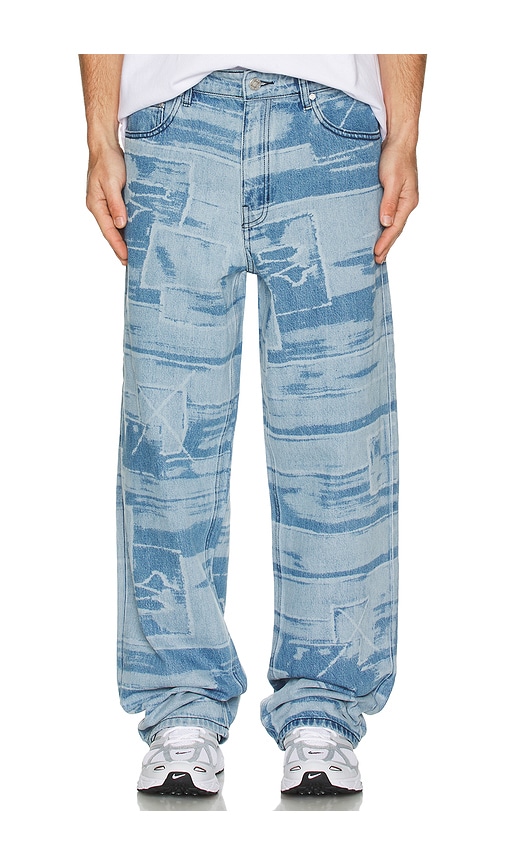  Babylon 5 Pocket Laser Printed Patched Pants In Blue. Size 30. Also In 31. 