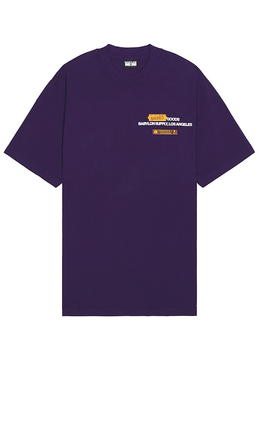 Shop Babylon Banned Goods T-shirt In 紫色