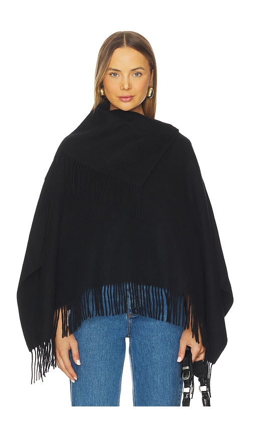 By Malene Birger Turtma Poncho In Black