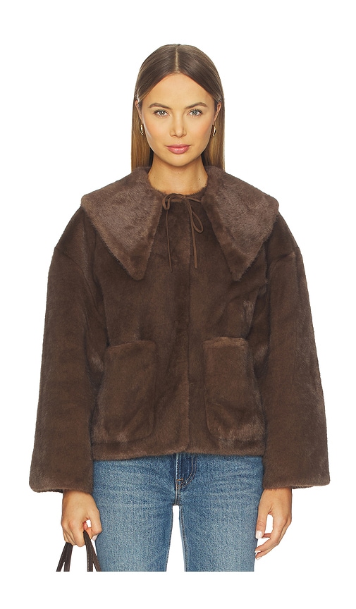 By Malene Birger Collar Tie Detail Casual Jacket In Brown