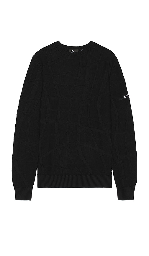 Shop By Parra Your Boring Abstract Village Knitted Pullover In Black