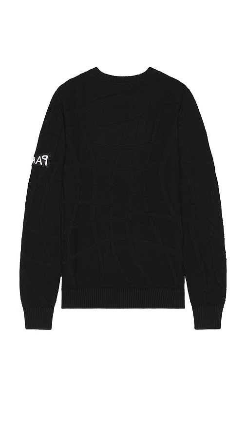 Shop By Parra Your Boring Abstract Village Knitted Pullover In Black