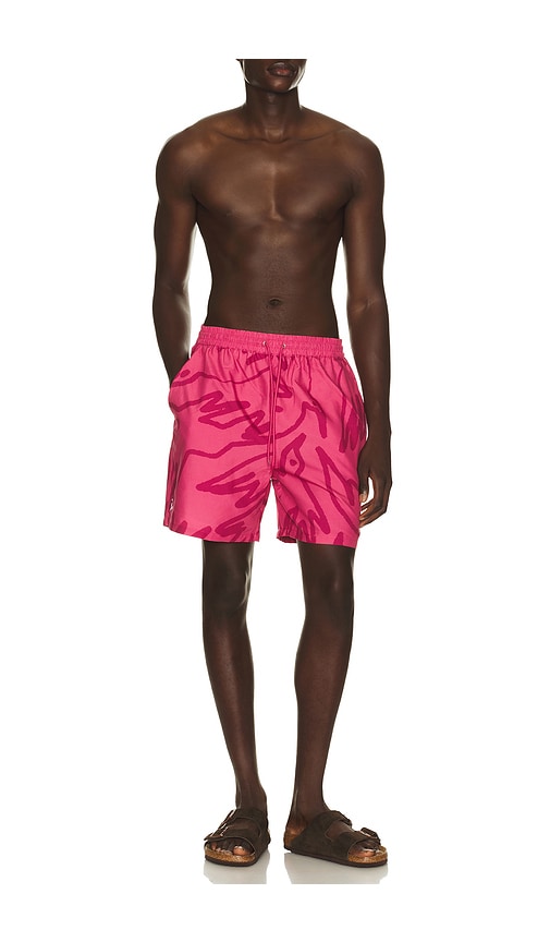  By Parra Badeshorts In Fuchsia. Größe S. Also In M, L, Xl/1x, Xxl/2x. 