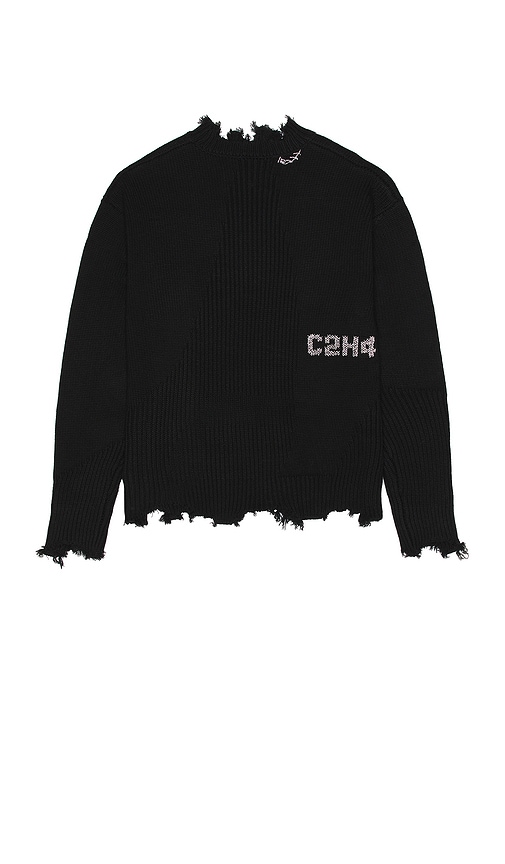 C2H4 Arc Sculpture Knit Sweater in Black REVOLVE