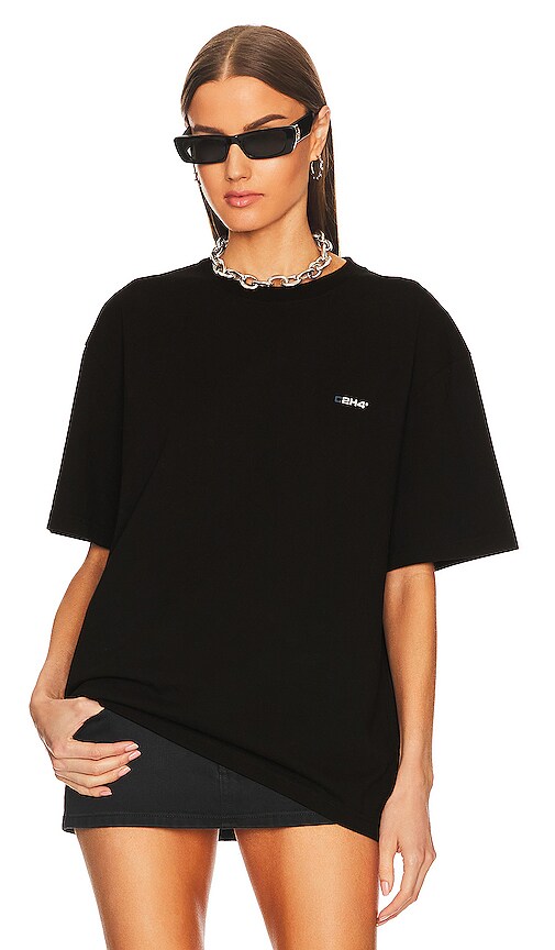 C2H4 Logo Tee in Black