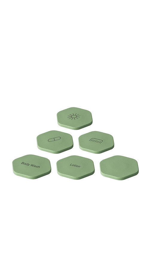 Cadence Set Of 6 Tiles In Green
