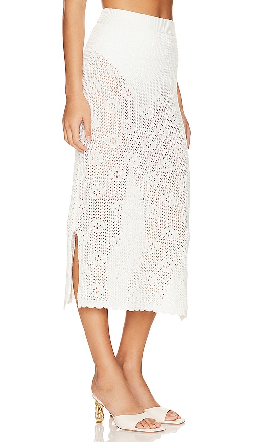 Shop Callahan Camila Midi Skirt In White