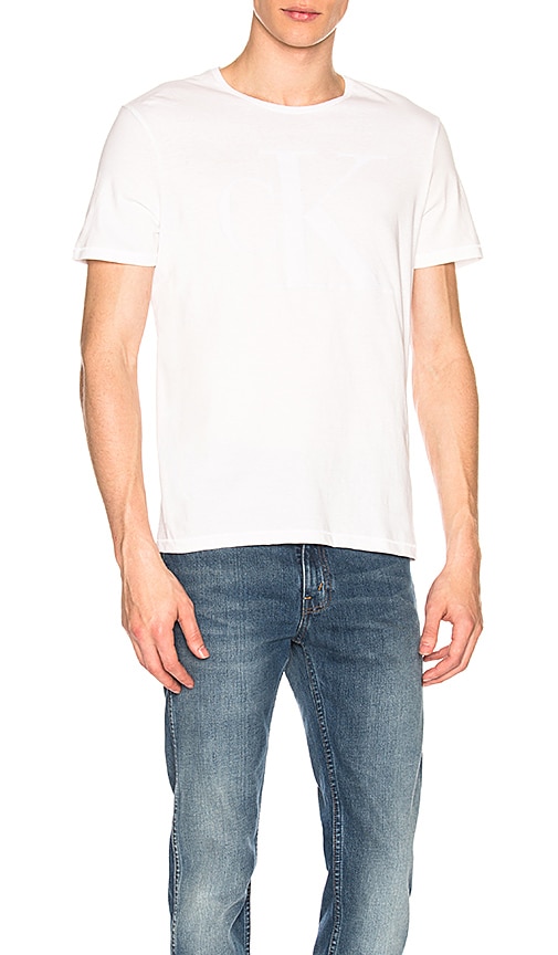 T-SHIRT FLOCKED LOGO