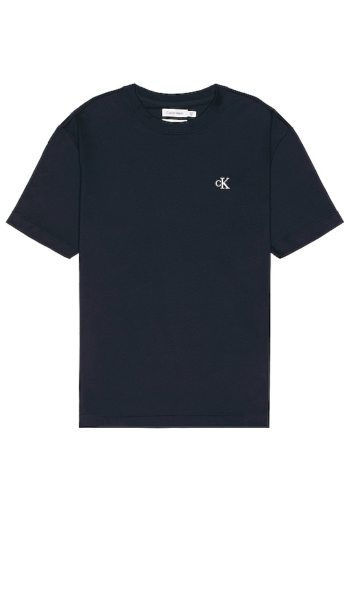 Calvin Klein Archive Logo Relaxed Dark Tee Sapphire REVOLVE Short Sleeve in 