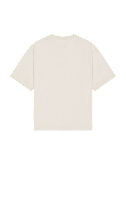 Shop Calvin Klein Short Sleeve Archive Jersey Logo Tee In Chalk