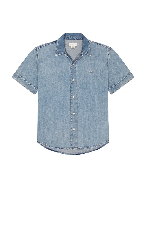 Light Denim Shirt in Blue. - size L (also in M, S, XL/1X) - Calvin Klein - Modalova