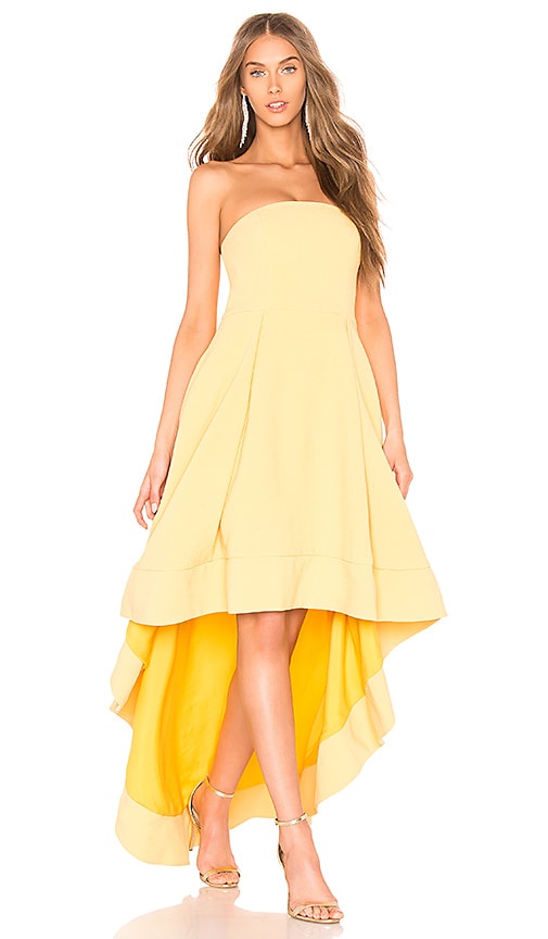 cmeo yellow dress