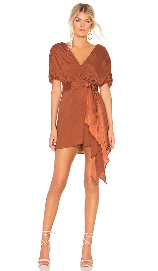 copper mini dress