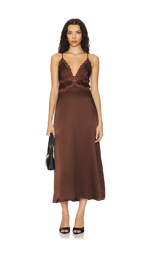 Shop Cami Nyc Roya Dress In Brown