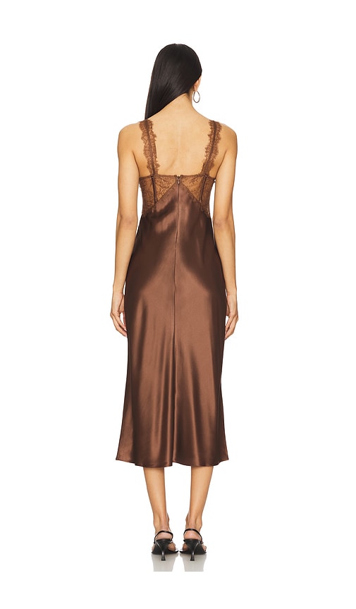  Cami Nyc Midi-kleid Dress In Chocolate. Größe 00. Also In 2. 
