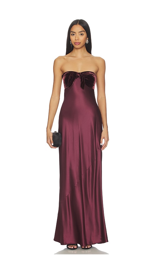 Cami Nyc Lavinia Gown Cranberry In Red
