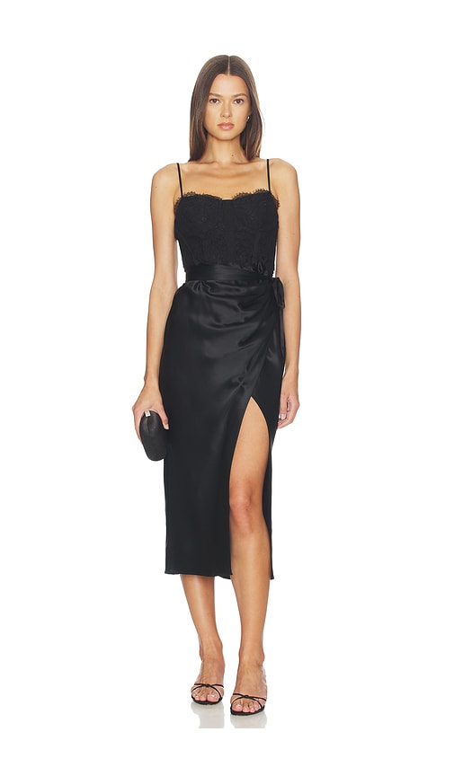 CAMI NYC ROBE TRICIA en Black. Taille 0. Also en 4.