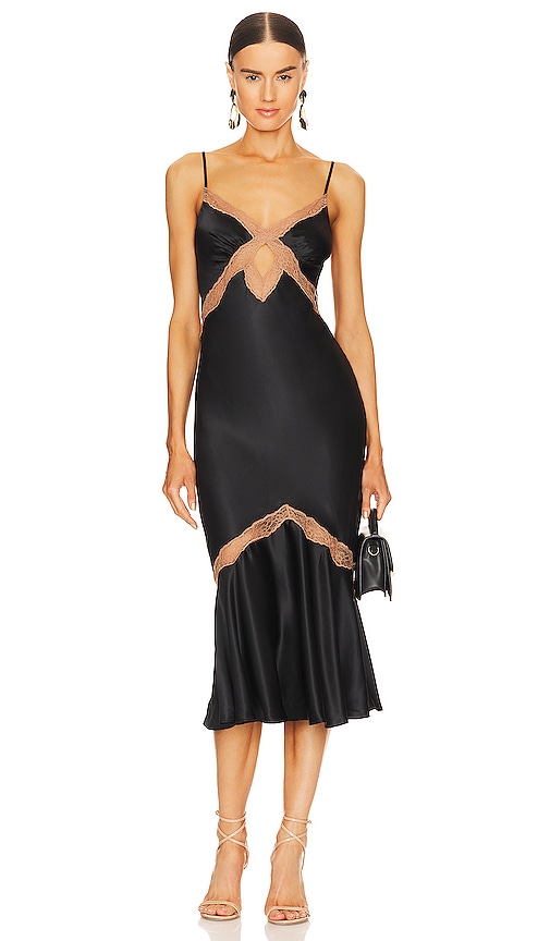 CAMI NYC Florentina Dress in Black. Size 0, 00, 12, 2, 6, 8.