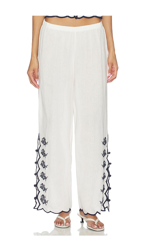 CAMI NYC PANTALON MADRID en White,Navy. Taille XL. Also en XS, S, M, L.