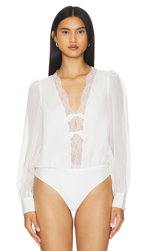 Shop Cami Nyc Harmonia Bodysuit In White