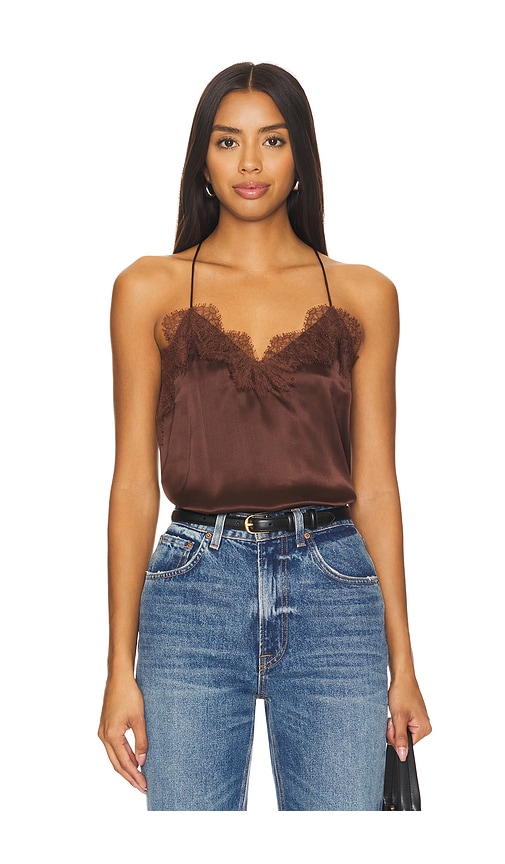 Cami Nyc Racer Charmeuse Camisole In Java