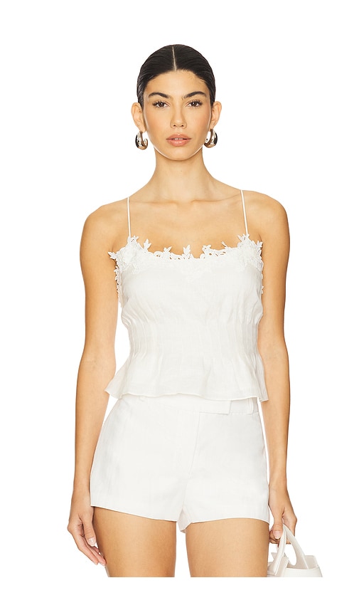 Sanika Camisole in White. - size 8 (also in 0, 00, 10, 2, 4, 6)