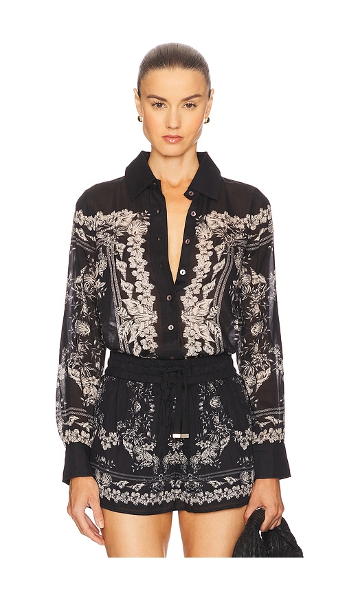 Rafella Blouse in Black. - size XL (also in L, M, S, XS)