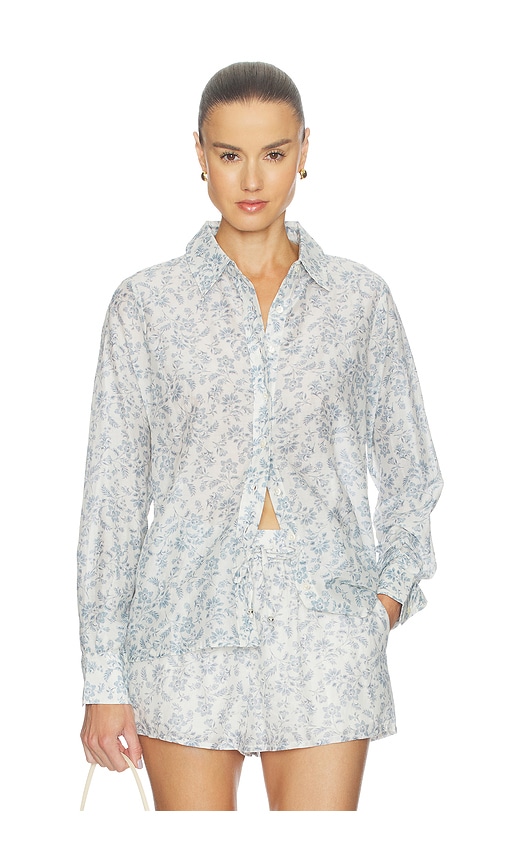 CAMI NYC Rafella Top en BlueWhite Taille L Also en XS M XL 238 €