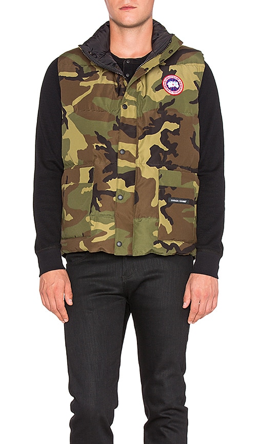 Canada Goose down outlet shop - Canada Goose Freestyle Vest in Classic Camo | REVOLVE