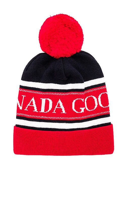 canada goose pom pom hat