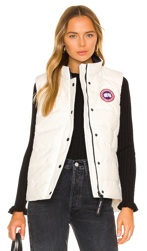 Canada Goose Freestyle Vest in White.