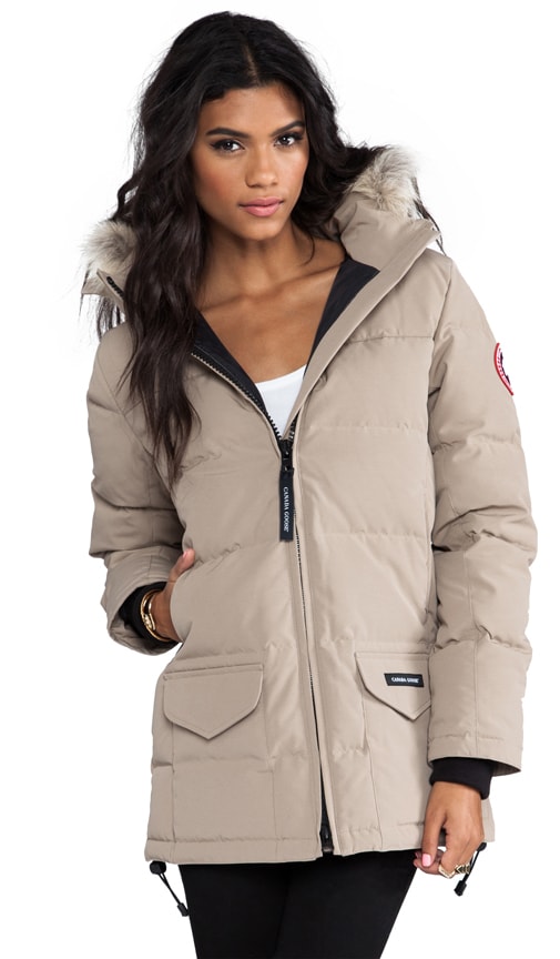 Canada Goose chilliwack parka outlet official - Canada Goose Solaris Parka with Coyote Fur in Tan | REVOLVE