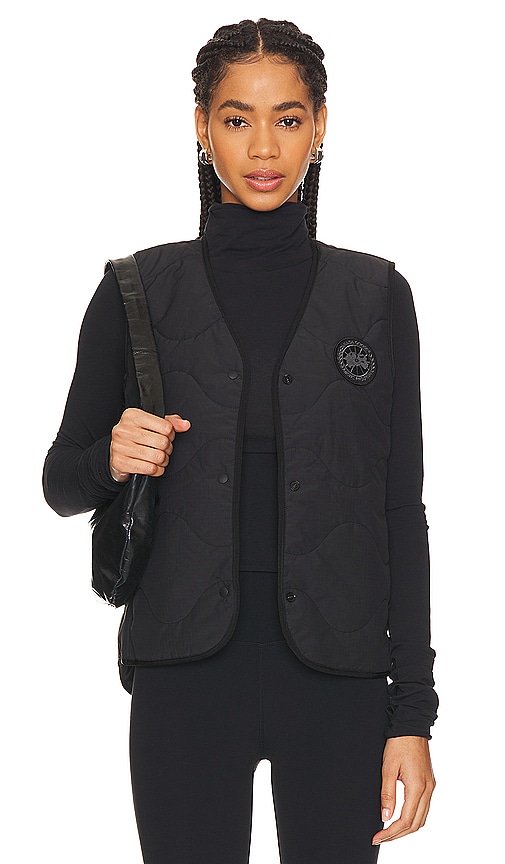 Canada Goose CHALECO CON FORRO ANNEX en Black REVOLVE