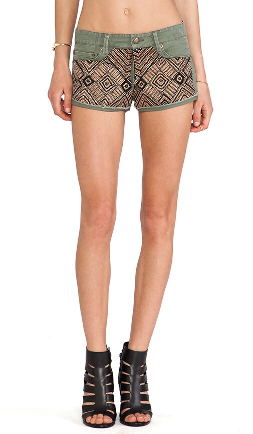 Embellished Denim Short
