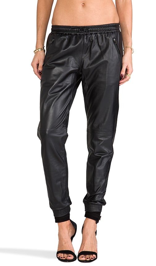 Leather Track Pant