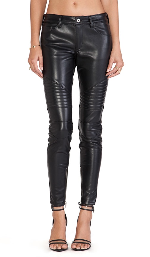 leather moto pants