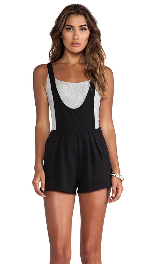 Scoop Front Overall Shorts
