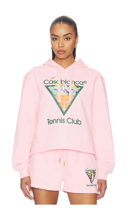 Casablanca Tennis Club Cropped Hoodie