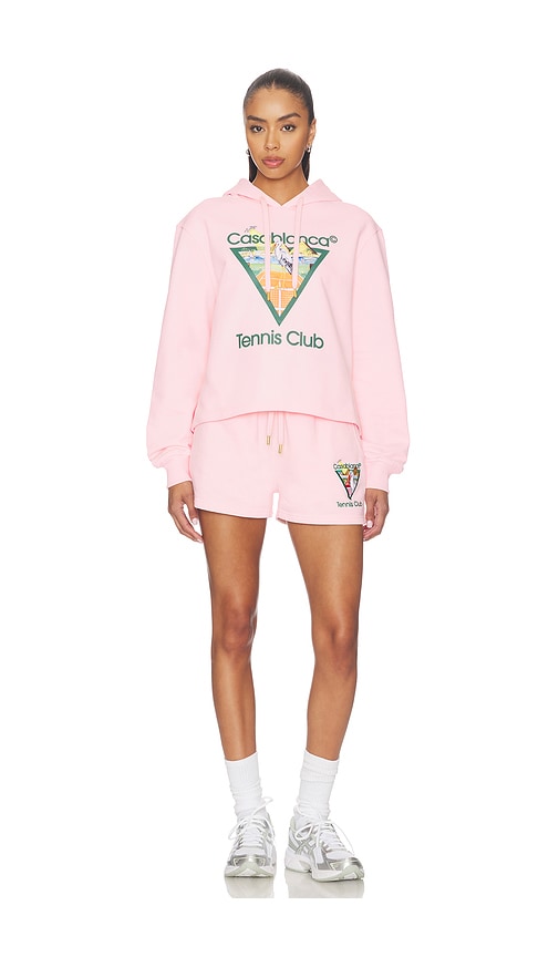 Casablanca Tennis Club Cropped Hoodie | Thumbnail 4 Casablanca Tennis Club Cropped Hoodie | Thumbnail 4