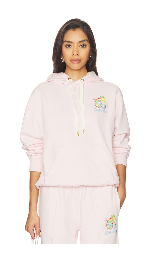 Casablanca Manga Tennis Ball Printed Hoodie In Pink