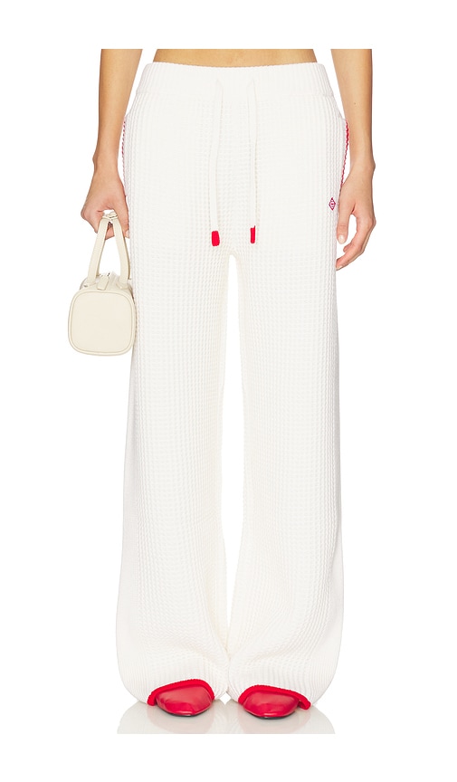Casablanca Waffle Track Pant In White