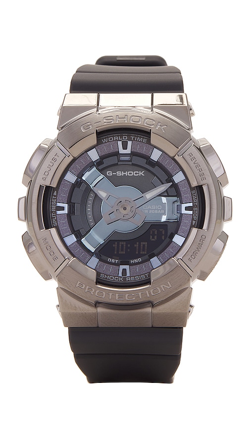 G-shock Watch In Metallic Silver